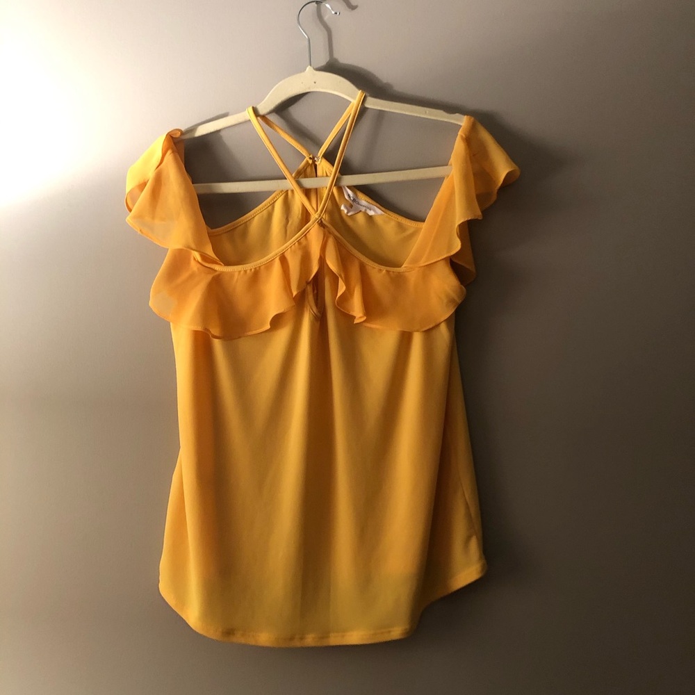 BCBG off the shoulder blouse